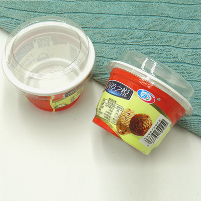 160ml PP Yogurt Cup Plastik Wadah Ramah Lingkungan Kemasan IML