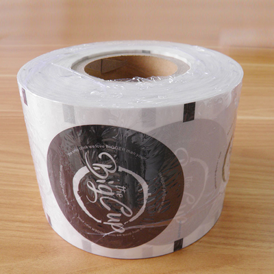 0.07mm Kustom Bubble Tea Cup Milk Tea Sealer Film ISO Untuk Kemasan Es Krim