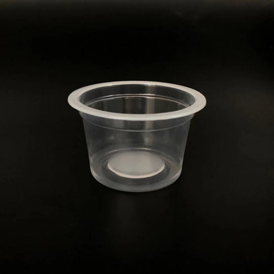 PP Bentuk Unik Wadah Plastik Transparan Bulat Gelas Plastik 100ml Snack Jelly