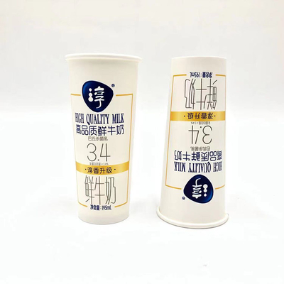 Logo Kustom Dinding Tunggal Ice Cream 6oz Yogurt Packaging Cup Deform Proof Antiwear
