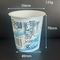 120g 125ml Cangkir Wadah Yogurt Polistiren Sekali Pakai Dengan Tutup Aluminium Foil
