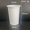 500ml 250G Plastik Polystyrene Yogurt Cup 7.5 * 10cm Dengan Pencetakan