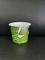 Cetakan IML 150ml plastik yogurt dengan tutup aluminium foil dan tutup plastik