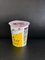 Gelas yogurt plastik 150ml dengan tutup foil dan tutup plastik