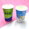 180ml 200ml Kertas Yogurt Cangkir Anti Bocor 6 Oz Cangkir Es Krim Dengan Tutup