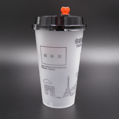 12oz 24oz 32oz Gelembung Susu Teh Gelas Plastik PPP Injeksi Tidak Berbau Tidak Beracun