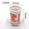 Gelas plastik 67-125ml dengan logo cangkir yogurt beku gelas plastik mini