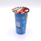 500g Single Wall Frosted Milk Tea Plastic Cups Dengan Tutup Logo Dan Sedotan