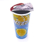 500g Single Wall Frosted Milk Tea Plastic Cups Dengan Tutup Logo Dan Sedotan