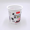 Gelas plastik food grade 12oz650ml cangkir minuman susu yogurt plastik yang disesuaikan dengan tutup aluminium foil