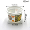 250ml Food grade PP logo kustom cangkir yogurt dari pabrik China