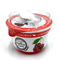 Cangkir Pot Yoghurt Polystyrene 200ml Merah Dengan Tutup Aluminium Foil