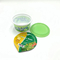 Green 16 Oz Frozen Plastic Yogurt Cups Anti Pecah-pecah Berat 8g