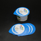 Oripack ODM Blue Yogurt Foil Lids Precut Heat Seal Lids Pelindung Lingkungan
