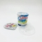 Wadah Set Gelas Yogurt Plastik 125g Dengan Label Penyusutan Kustom