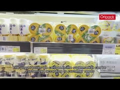 120g IML Plastic Disposable Yogurt Cup 7.1 * 7cm Untuk Penyimpanan Makanan